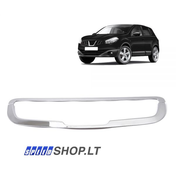 Nissan Qashqai chromuota grotelių apdaila